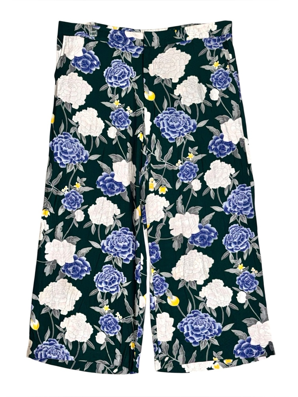 Merona Wide Leg Crop Pants Women’s XXL Floral Print